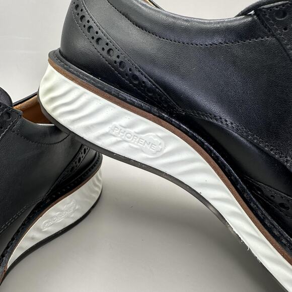 Ecco ST.1 Hybrid Wingtip Shoes Mens Size 12-12.5 Black Brogue Phorene EU 46 - Picture 6 of 10